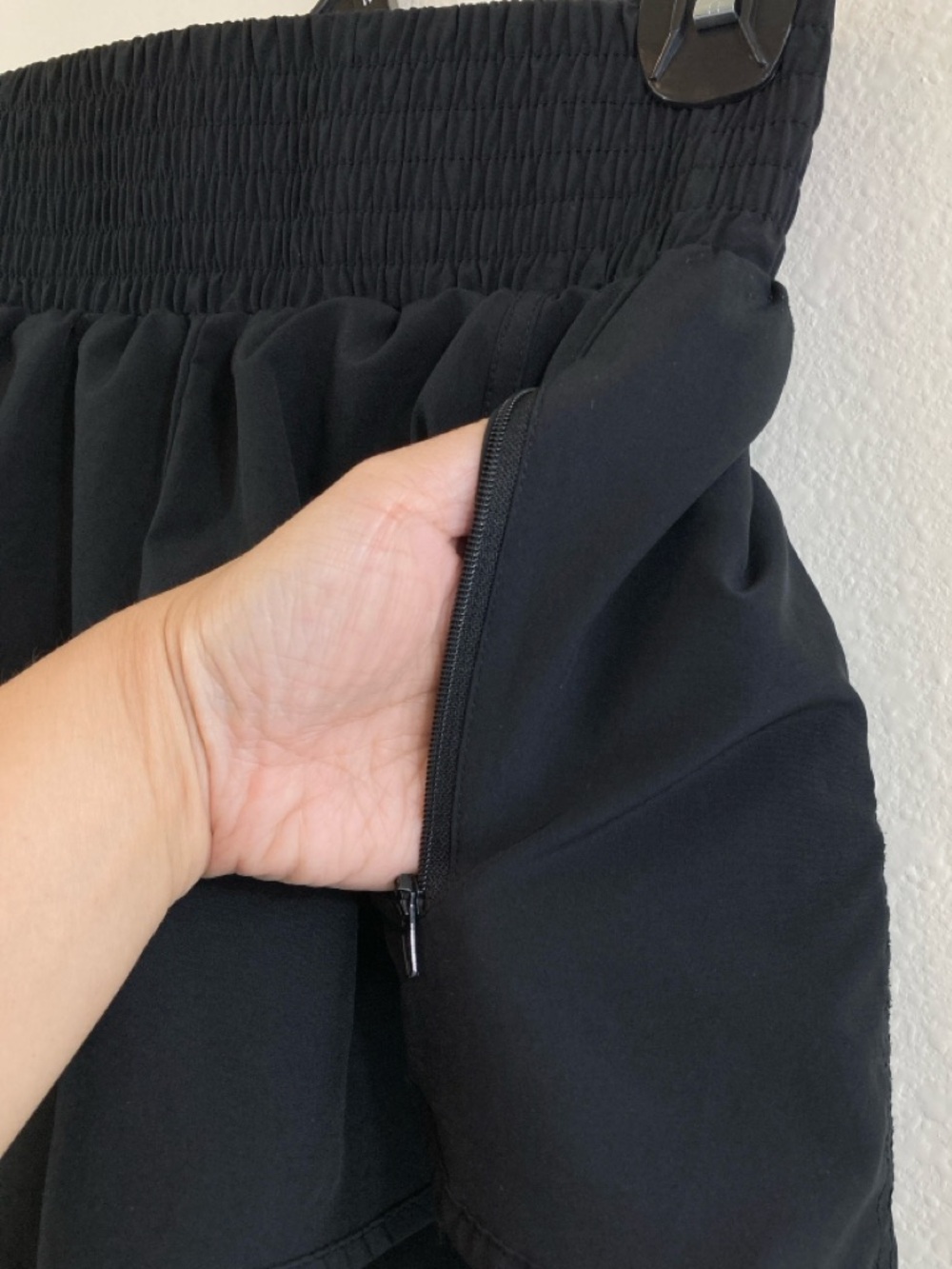 B Women’s Black Athletic Shorts Size S Running Workout Shorts - Picture 2 of 6